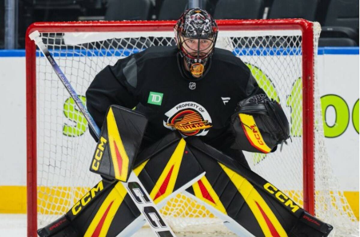 One of the keys to the Canucks season will be keeping goaltender Thatcher Demko healthy. Vancouver Canucks photo