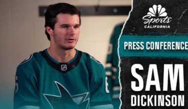 Sam Dickinson excited for his NHL rookie season with Sharks – NBC Sports Bay Area & California