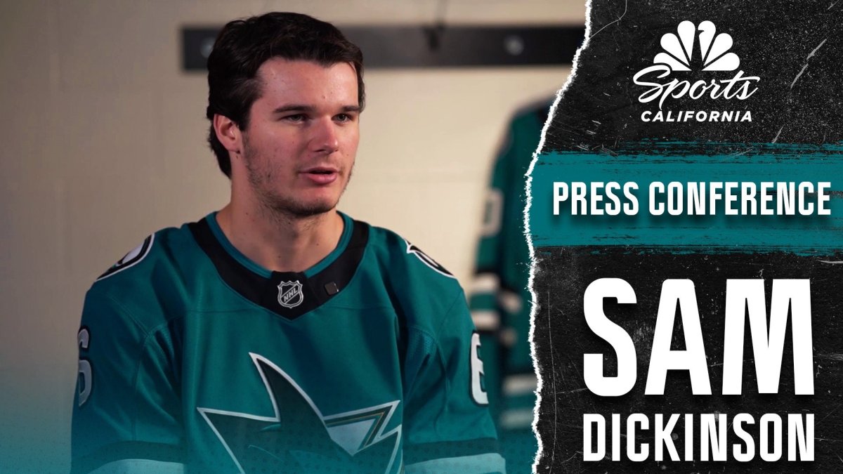 Sam Dickinson excited for his NHL rookie season with Sharks – NBC Sports Bay Area & California