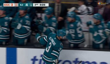 John Klingberg’s power-play goal gives Sharks 4-3 lead vs. Ducks – NBC Sports Bay Area & California