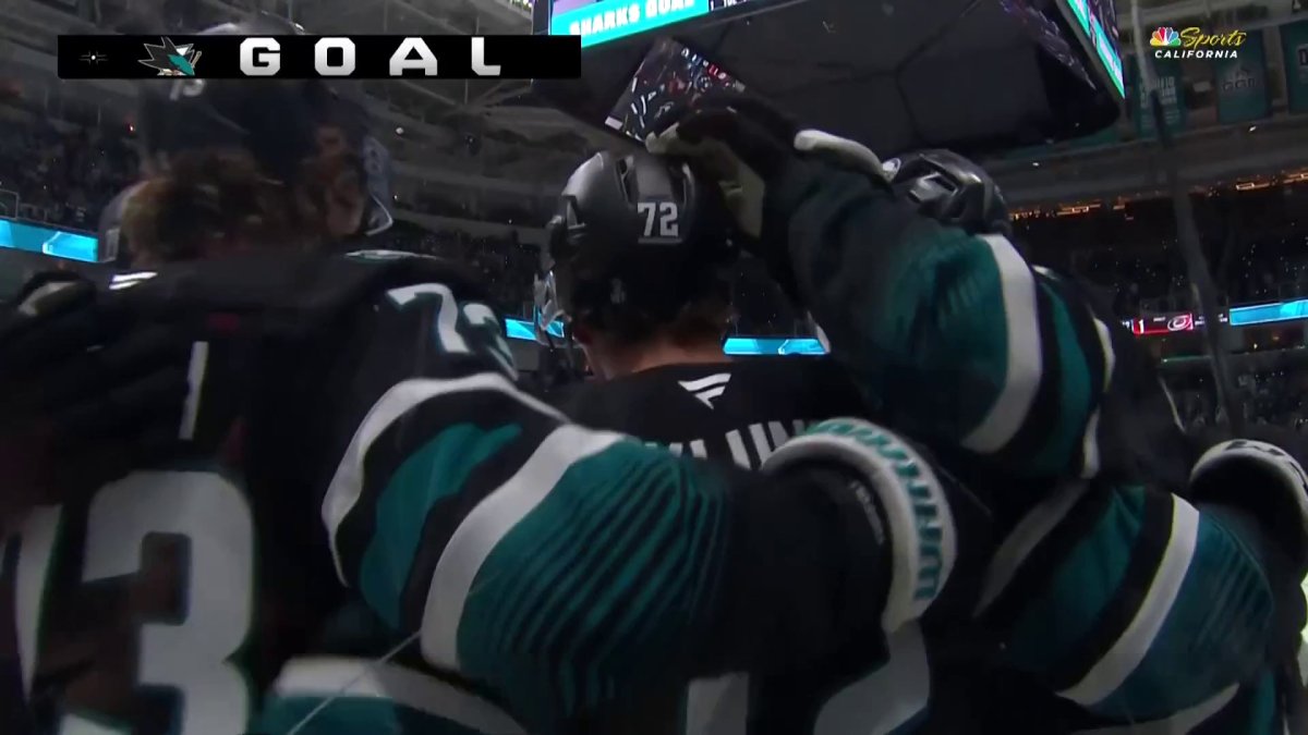 Sharks’ William Eklund scores his first goal of NHL season – NBC Sports Bay Area & California