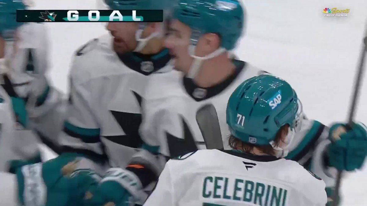 Macklin Celebrini goal cuts into Islanders’ lead vs. Sharks – NBC Sports Bay Area & California