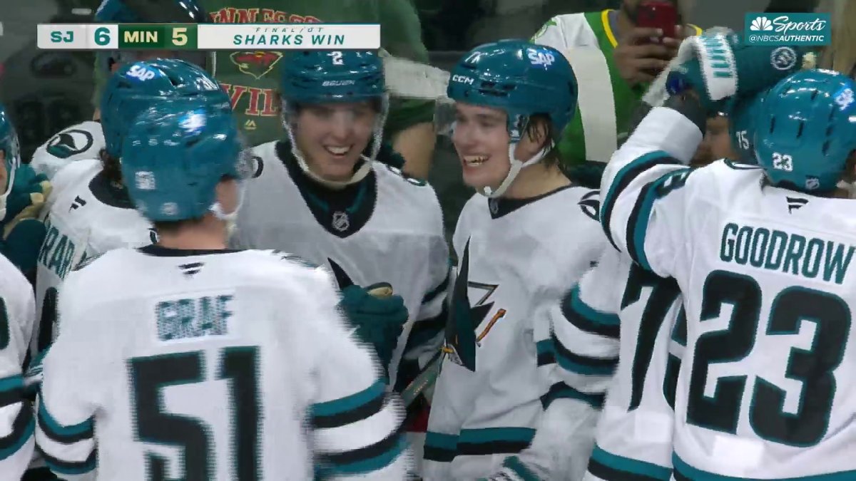 Macklin Celebrini scores Sharks game-winner in OT vs. Wild – NBC Sports Bay Area & California