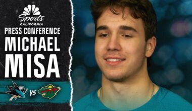 Michael Misa reflects on first Sharks goal after win vs. Wild – NBC Sports Bay Area & California