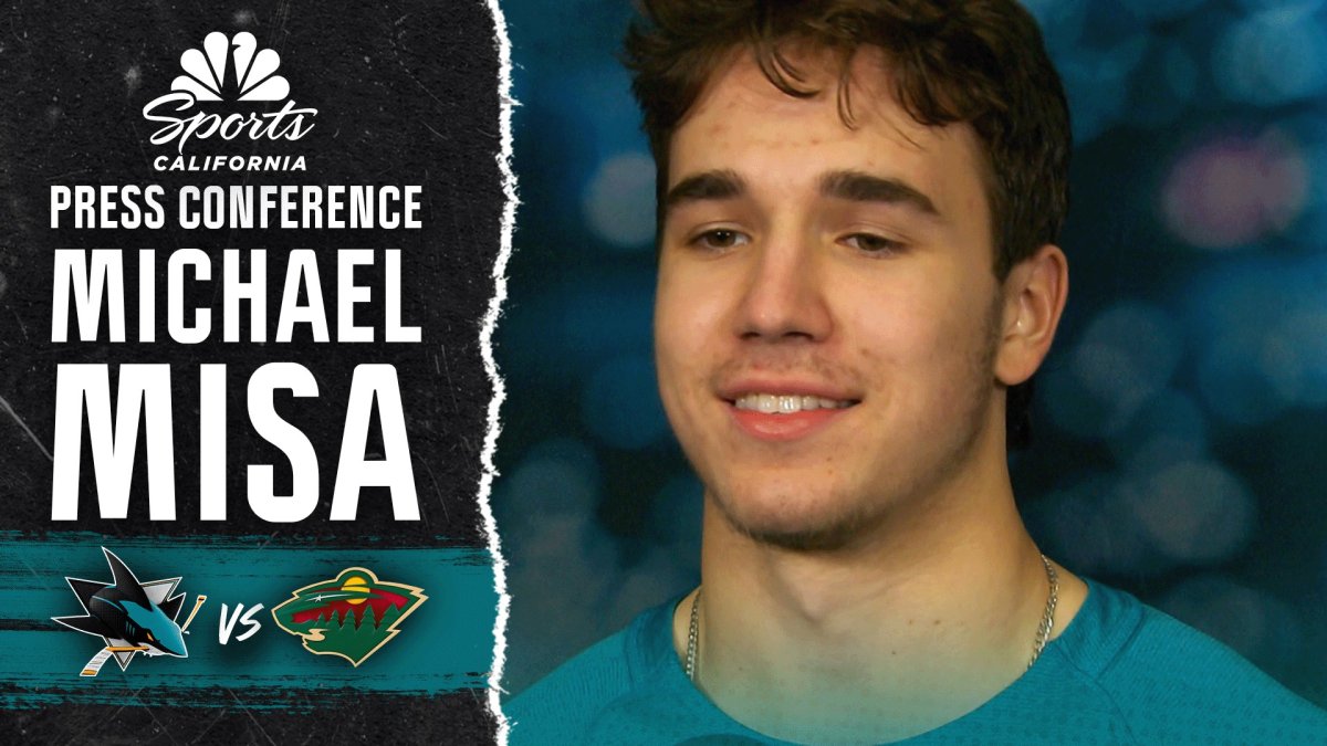 Michael Misa reflects on first Sharks goal after win vs. Wild – NBC Sports Bay Area & California