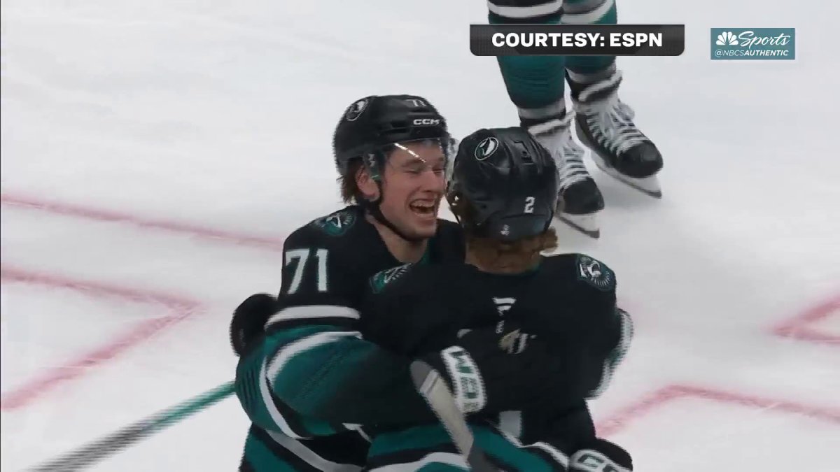 Will Smith, Macklin Celebrini connect for Sharks goal vs. Kings – NBC Sports Bay Area & California