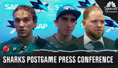 Warsofsky, Eklund and team celebrate Sharks’ 5-2 win vs Devils – NBC Sports Bay Area & California