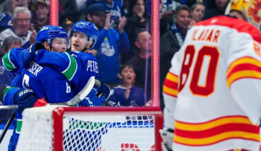 Canucks vs. Flames, drop the puck!