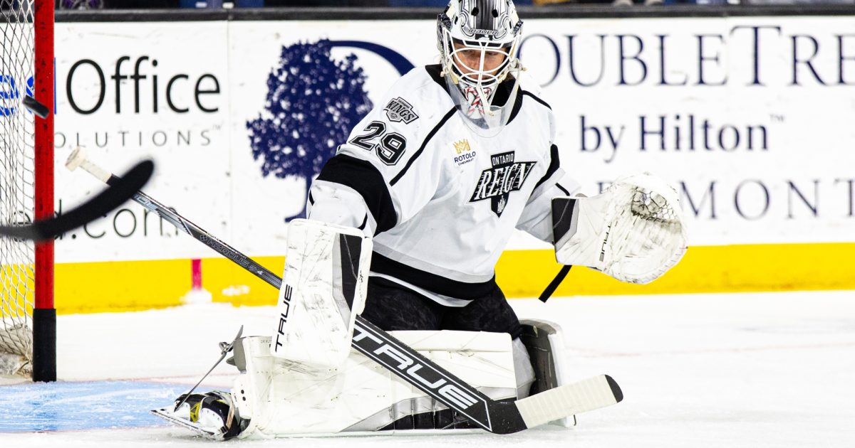 Ontario Reign | GOALTENDER PHEONIX COPLEY LOANED TO ONTARIO