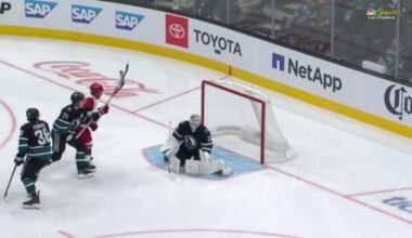 Carrier, Robinson score late in 2nd period and Hurricanes beat Sharks 5-1 to improve to 3-0