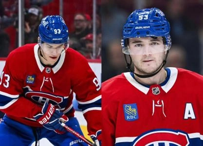 Photo of Noah Dobson and Ivan Demidov