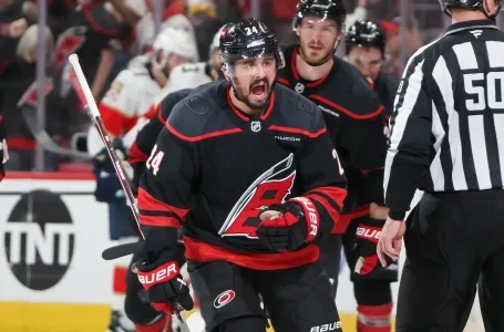 Evgeny Kuznetsov while playing for the Carolina Hurricanes