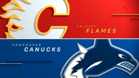Vancouver Canucks vs the Calgary Flames Vancouver Canucks vs the Calgary Flames