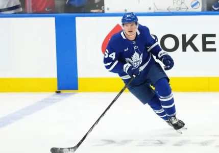 David Kampf of the Toronto Maple Leafs. David Kampf of the Toronto Maple Leafs.
