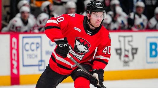 Former first-round pick Tobias Bjornfot with the Charlotte Checkers. Former first-round pick Tobias Bjornfot with the Charlotte Checkers.