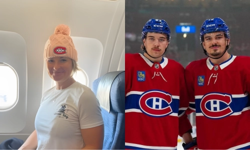 Simona Xhekaj (left) Mother of Arber and Florian (right)