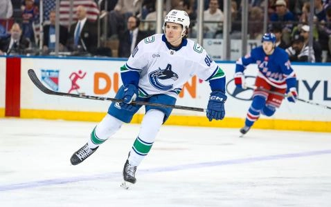 Vancouver Canucks defenseman Victor Mancini.