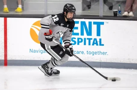 Nick Poisson with Providence College (NCAA). Nick Poisson with Providence College (NCAA).