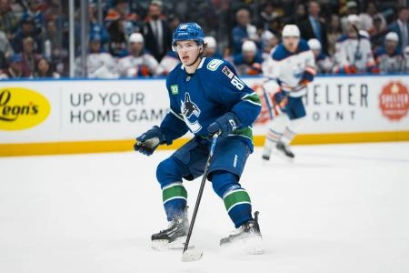 Vancouver Canucks rookie Braeden Cootes. Vancouver Canucks rookie Braeden Cootes.