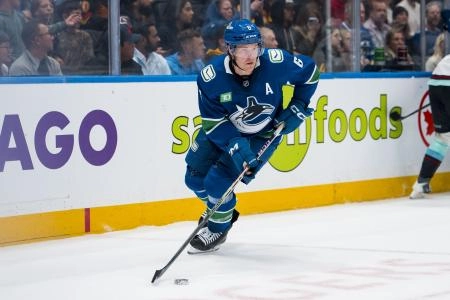 Vancouver Canucks forward Brock Boeser. Vancouver Canucks forward Brock Boeser.