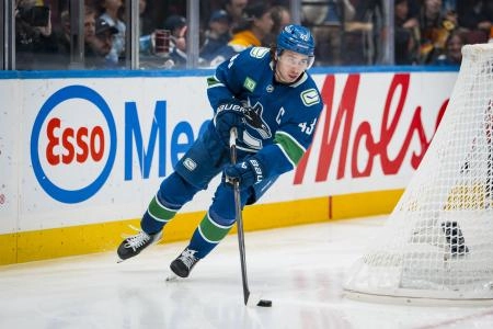 Vancouver Canucks captain Quinn Hughes.