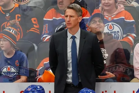 Oilers coach Kris Knoblauch