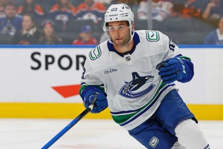 Vancouver Canucks forward Max Sasson. Vancouver Canucks forward Max Sasson.