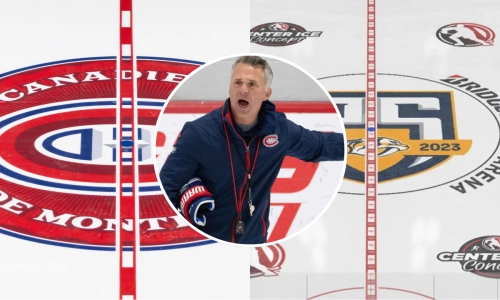 Canadiens coach Martin St-Louis, Canadiens Center Ice, Predators Center Ice