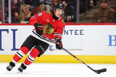 Tyler Bertuzzi of the Chicago Blackhawks.
