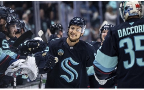 Kraken defenseman Brandon Montour