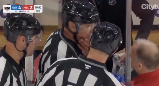 Injured linesman Scott Cherrey Injured linesman Scott Cherrey