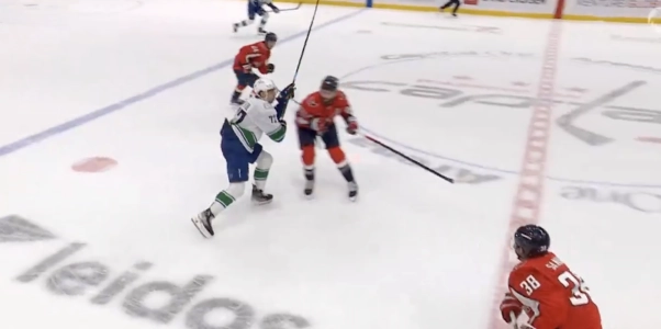 Tom Wilson hits Filip Chytil Tom Wilson hits Filip Chytil