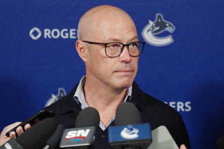 Vancouver Canucks General Manager Patrik Allvin. Vancouver Canucks General Manager Patrik Allvin.