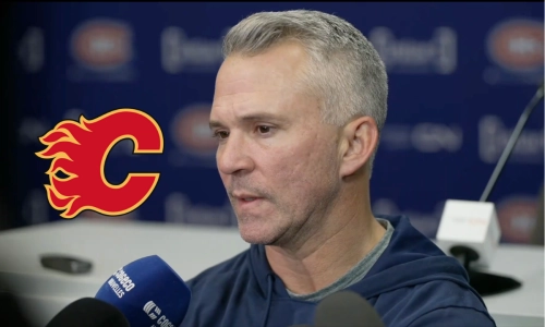 Martin St-Louis, Calgary Flames logo Martin St-Louis, Calgary Flames logo