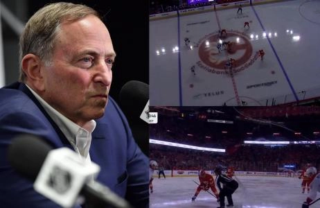 Gary Bettman / Saddledome arena
