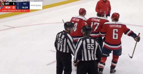Capitals forward Dylan Strome hurt Capitals forward Dylan Strome hurt