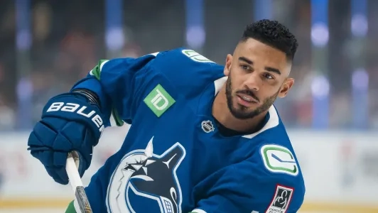 Evander Kane of the Vancouver Canucks.