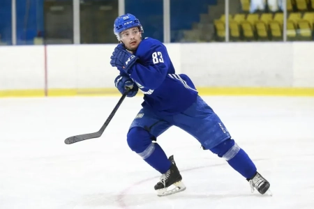 Tristen Nielsen during training camp with the Vancouver Canucks.