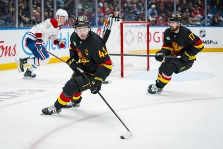 Vancouver Canucks captain Quinn Hughes.