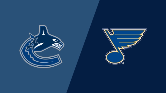 Vancouver Canucks St. Louis Blues logos. Vancouver Canucks St. Louis Blues logos.