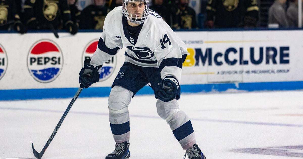 Penn State men’s hockey Matt DiMarsico’s hat trick fuels win | Penn State Men's Hockey News