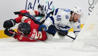 NHL suspends Tampa Bay's Sabourin for 4 games, Moser for 2 games after chaotic preseason finale | Sports