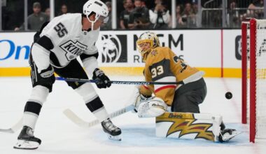 Kings top Golden Knights 6-5 in shootout, spoiling Dorofeyev's hat trick and Marner's debut | Sports