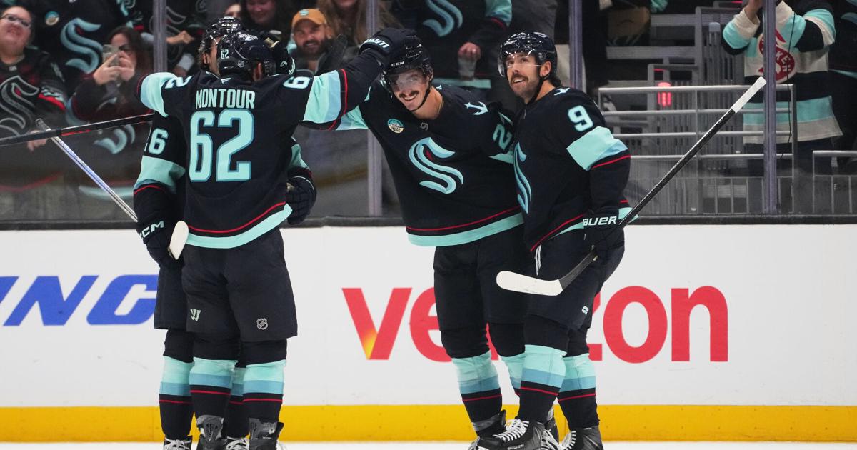 Marchment scores in Seattle debut as Kraken win season opener for first time | Sports