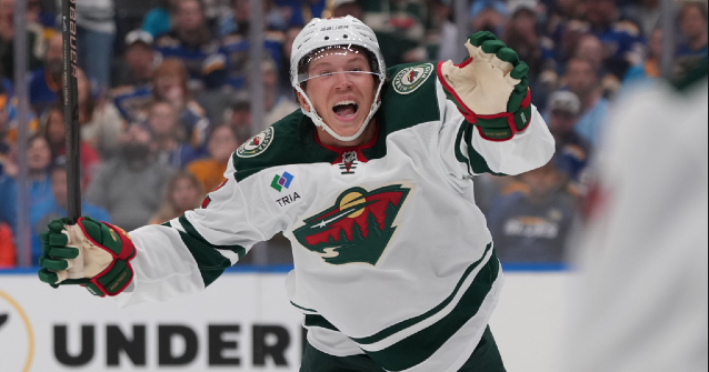 Hartman scores twice, Gustavsson makes 27 saves in Wild's 5-0 win over Blues in opener | News