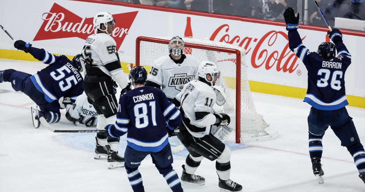 Mark Scheifele scores twice in the Jets' 3-2 victory over the Kings | Sports