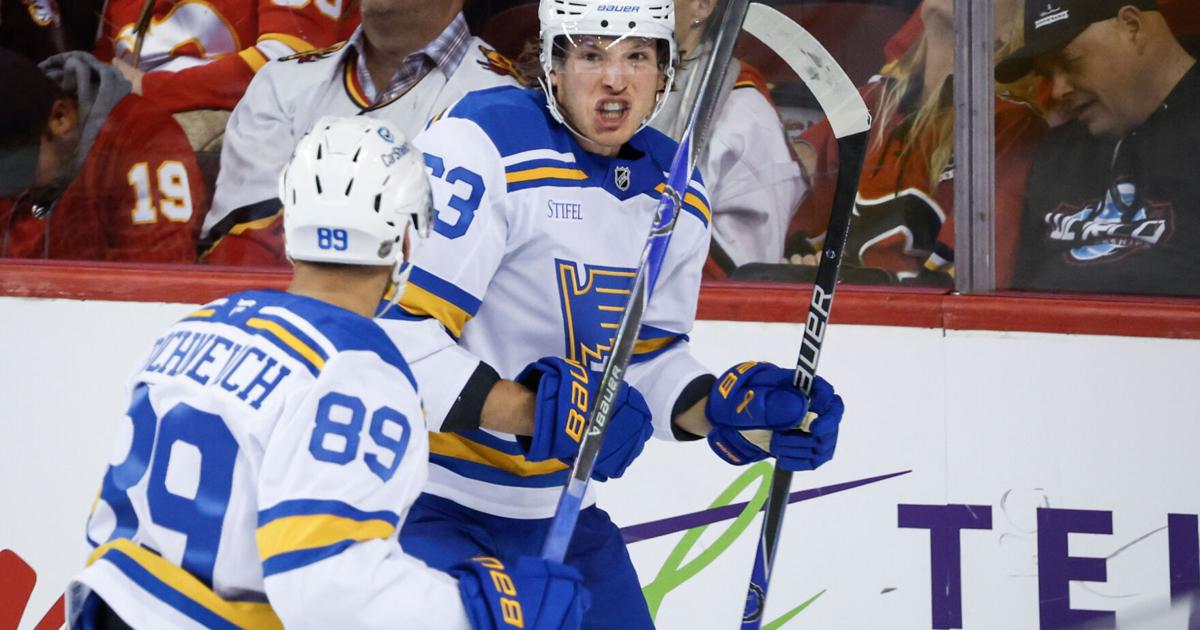Jake Neighbours scores twice as Blues beat Flames 4-2 | National Sports