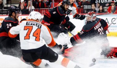 Jarvis scores winner late in OT as Hurricanes top Flyers 4-3 :: WRALSportsFan.com