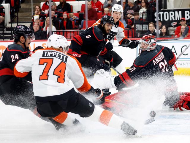 Jarvis scores winner late in OT as Hurricanes top Flyers 4-3 :: WRALSportsFan.com