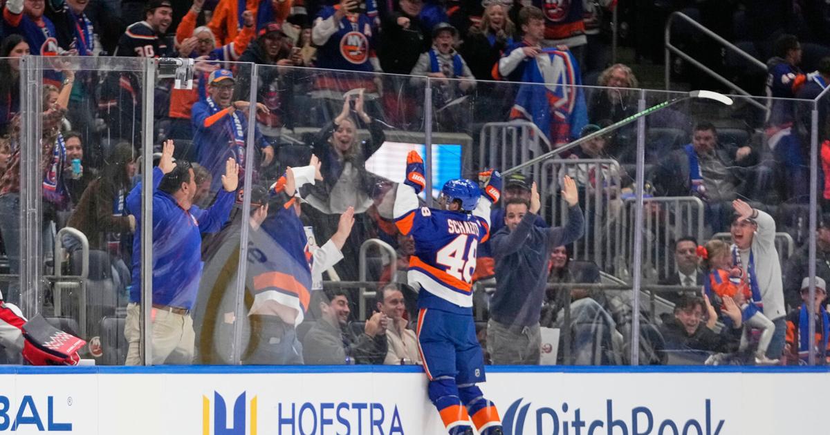 Islanders rookie Matthew Schaefer gets 1st NHL goal in loss to Capitals | Sports